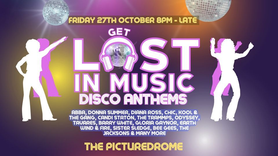Get Lost In Music at The Picturedrome poster, 27 October 2023